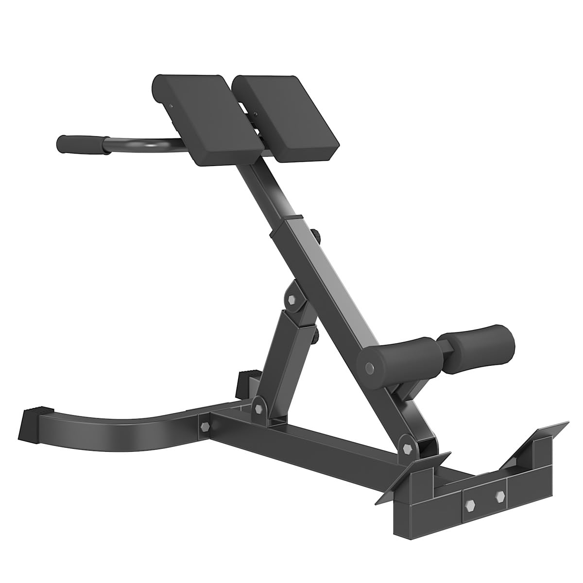Multi-angle adjustable Roman chair, foldable storage Roman bench, goat-style lumbar support fitness equipment, height adjustable fitness bench