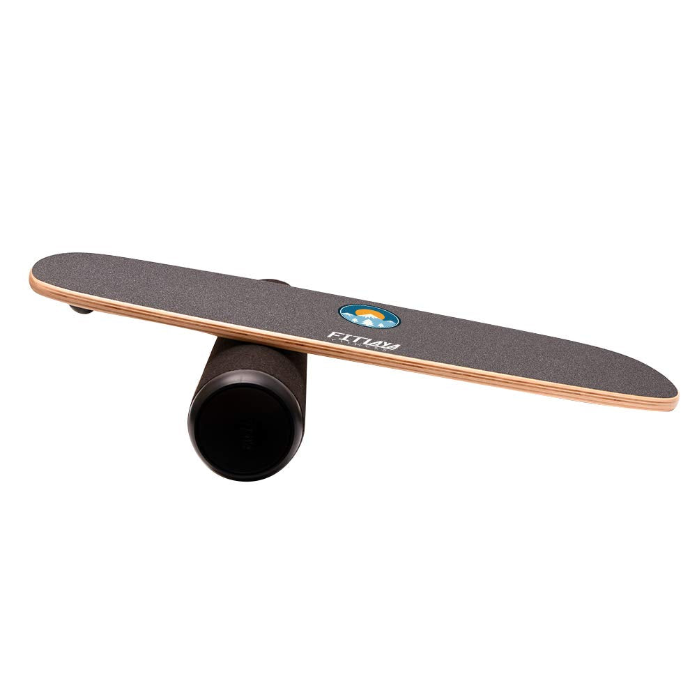 Fitlaya Fitness Balance Board Trainer Wooden Training Equipment for Fitness Workout, Hockey, Skateboarding, Surfing and Snowboarding (SUN & SNOWMOUNT)