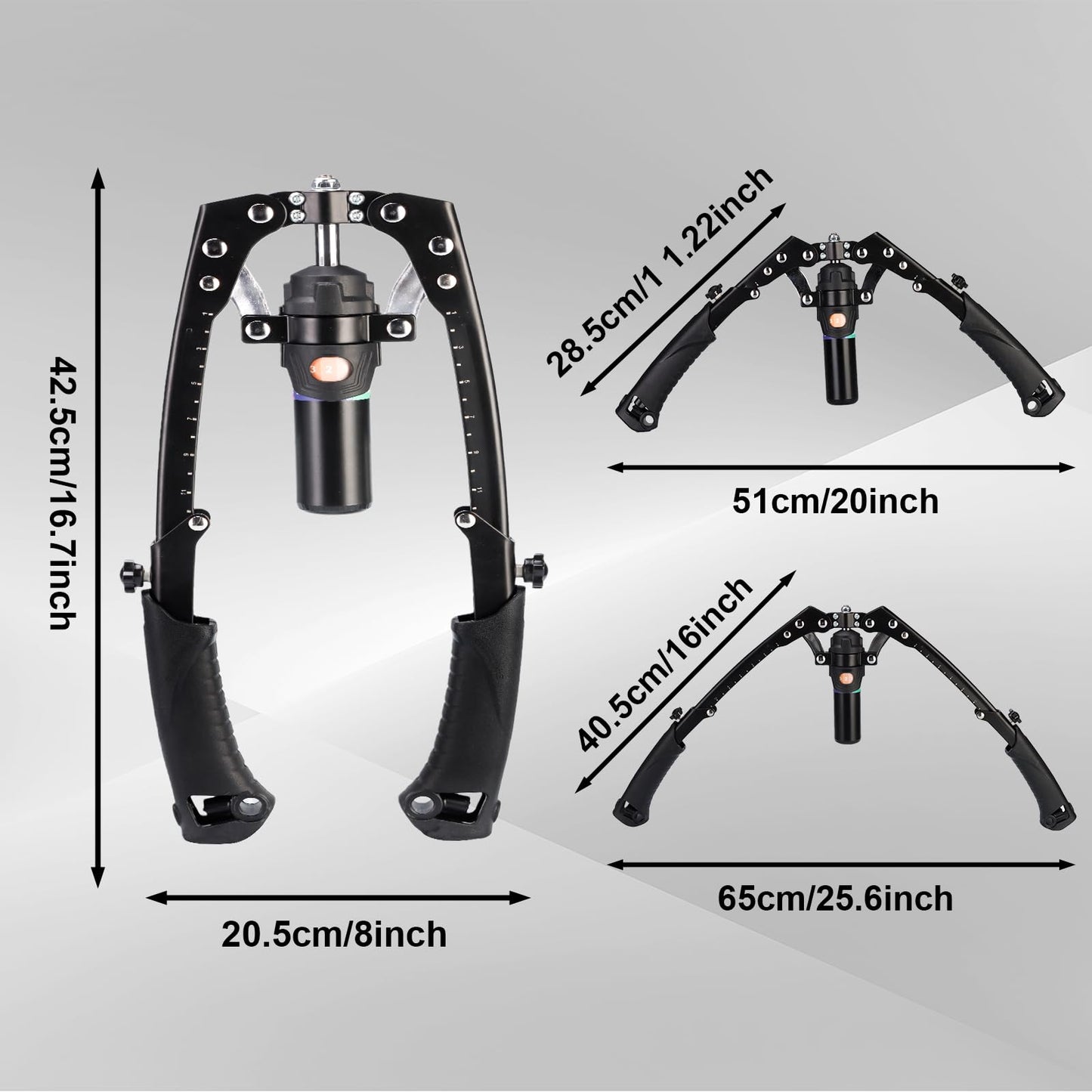 2025 New All-in-One Adjustable Hydraulic Power Chest Press Machine, Chest Expander & Forearm Strengthener, for Upper Body & ABS Fitness (Without Wheels)