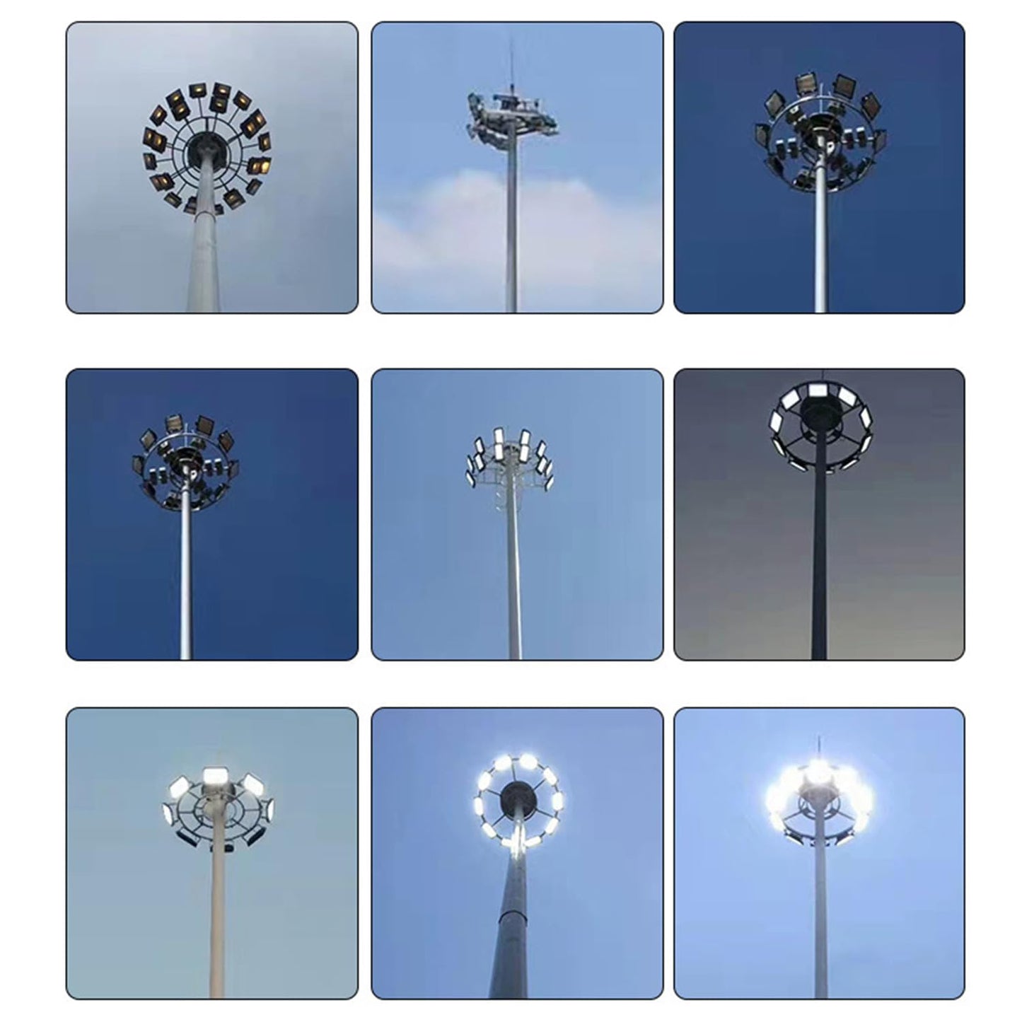 BIRITALO 36000LM LED Stadium Flood Light Commercial 1500W Equivalent LED Arena Lighting Wall Mount Floodlights Outdoor 5500K 85-277V Waterproof 240W Shoebox Fixture for Court,Street,Yard 3 Pack