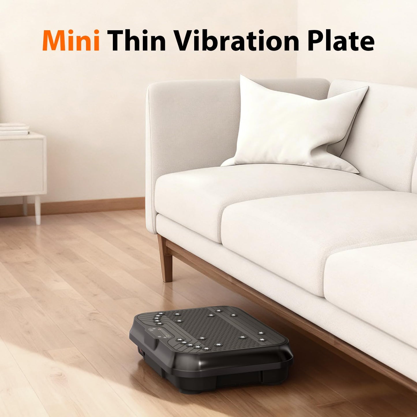 Vibration Plate Exercise Machine for Lymphatic Drainage,Power Vibrate Stand Shake Board 400 Lbs Capacity Fitness Platform with Fitness Resistance Bands Weight Loss Gifts for Women Men