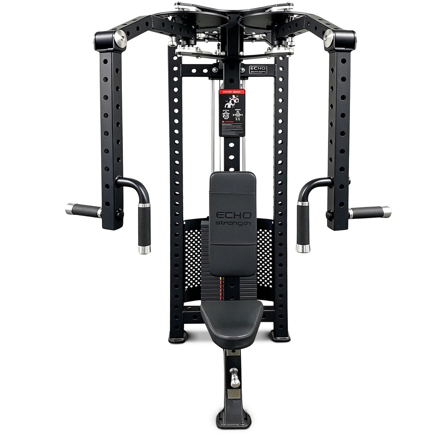 PEC Deck Rear Delt Fly Machine - Dual Function Chest & Rear Delt Strength Trainer, Adjustable Seat & Handles for Home Gym or Commercial Use, 220 lbs Weight Stack
