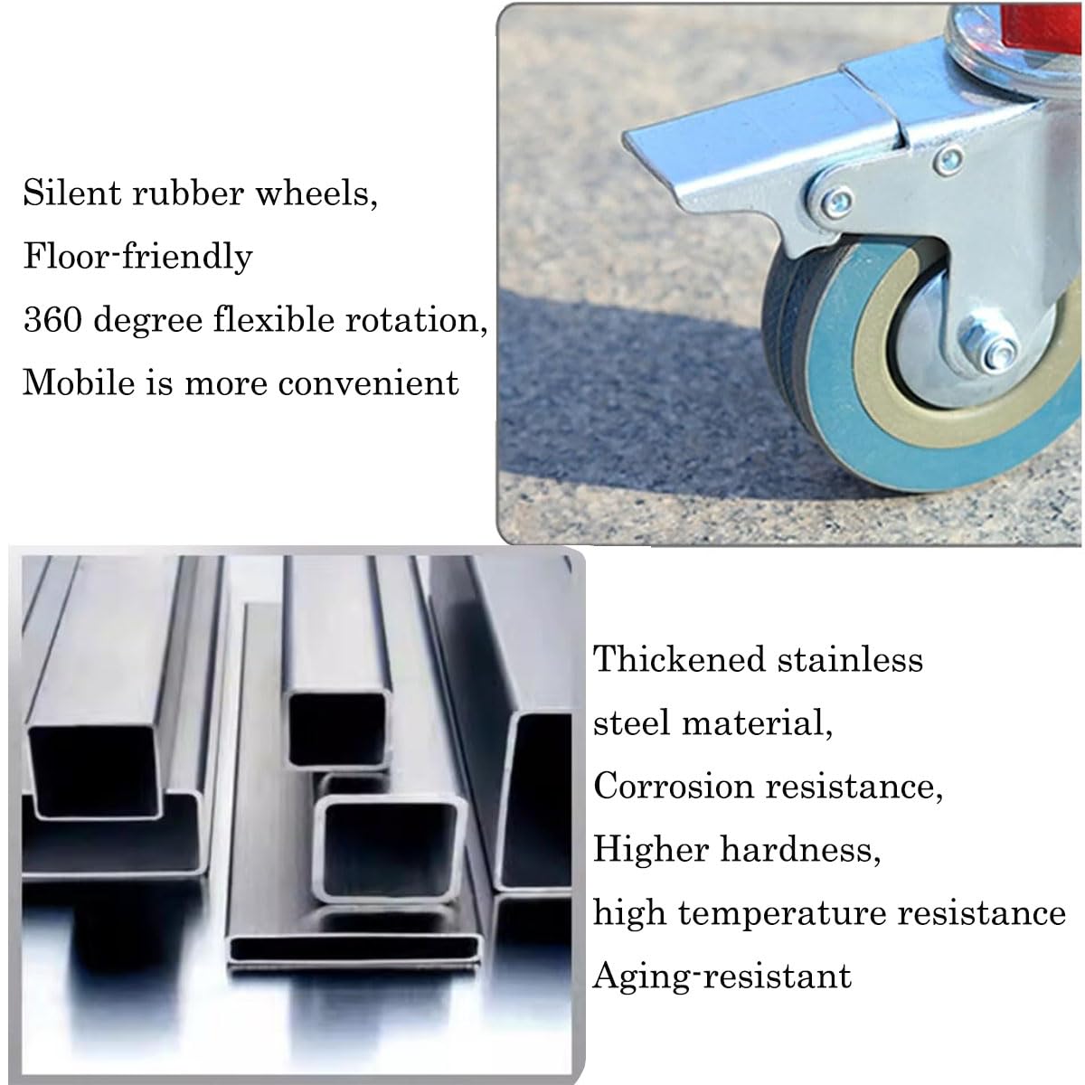Industrial Expandable Barricade, Retractable Driveway Gate, Stainless Steel Folding Security Gate, Adjustable Traffic Fence for Construction Site, Traffic Control, Cordon, Elevator, Garage, H(1.2 M)