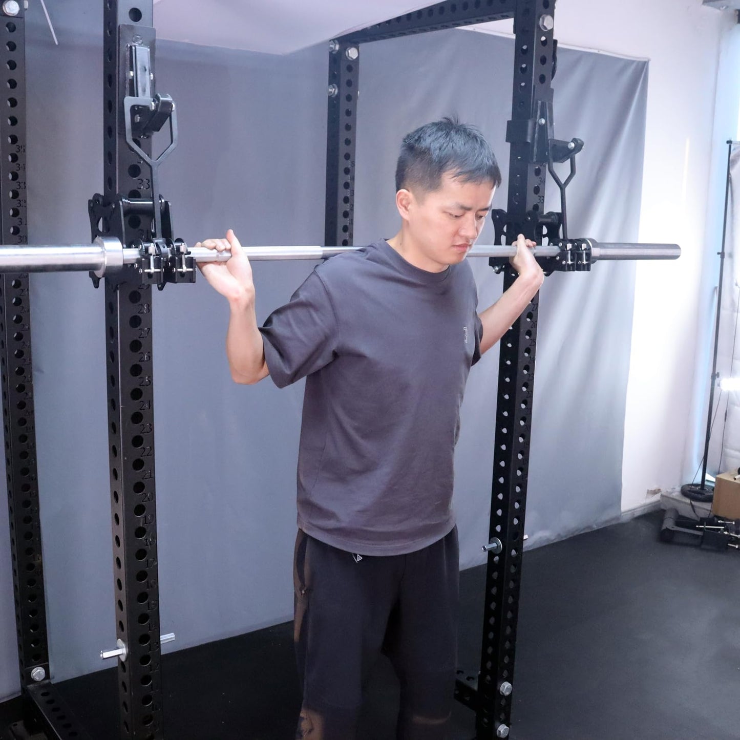 MARLANG Upgrade Smith Machine Attachments for Power Rack Attachment, Cable Machine Attachment for Squat Rack Attachments, Power Rack Pulley Attachments for Cable Crossover LAT Pull Down Squat Set C