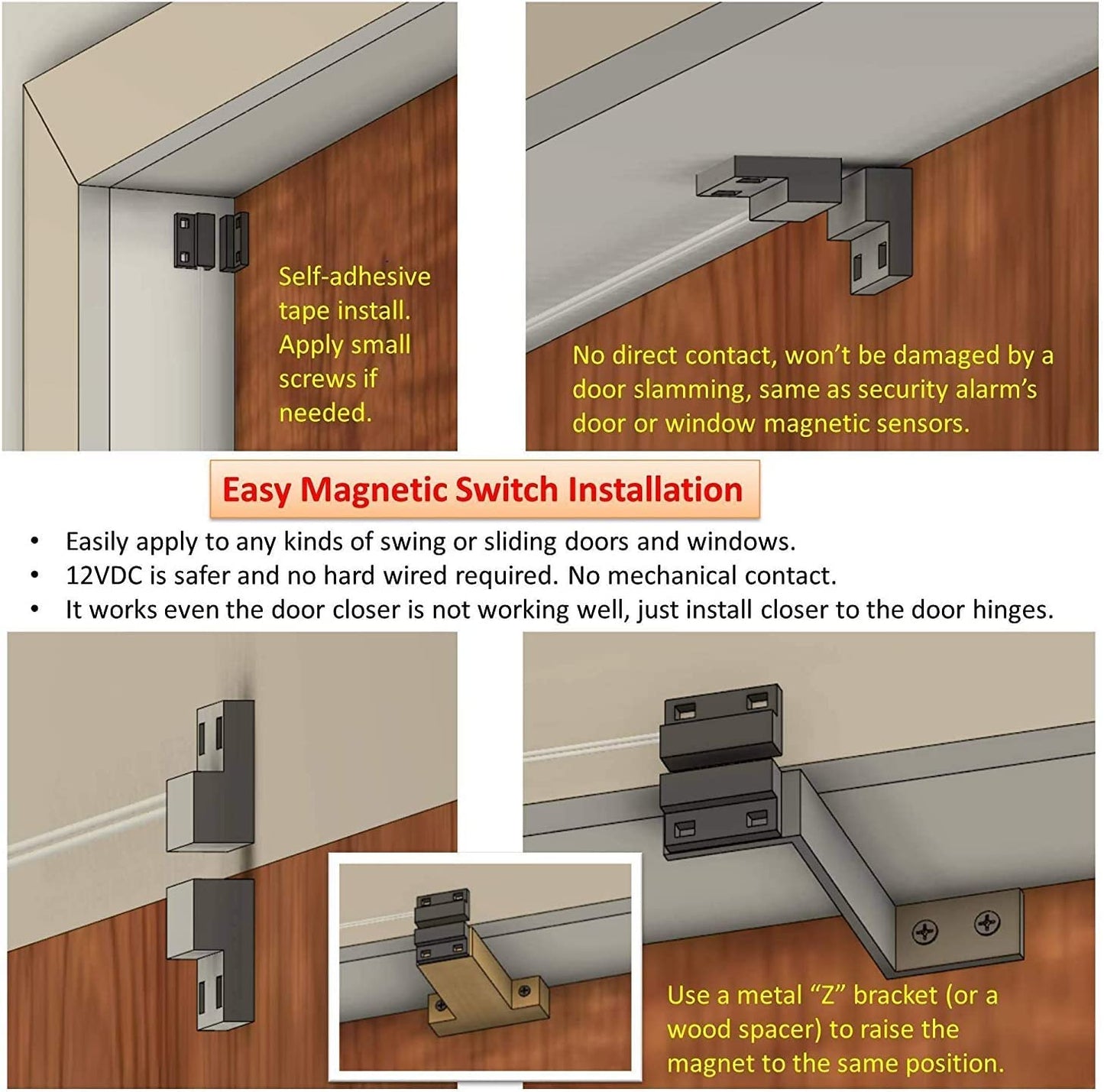 Awoco 48" Super Power 2 Speeds 1650CFM Commercial Indoor Air Curtain, UL Certified, 120V Unheated - Free Door Switch