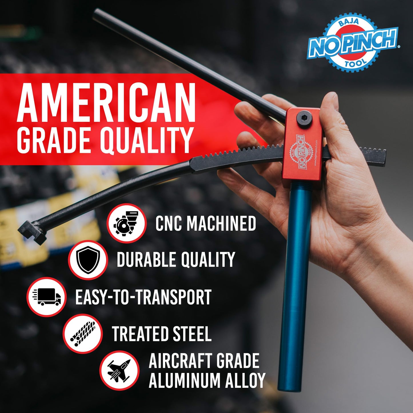 Baja No Pinch Tool Original Tire Changing Kit β Dirt Bike Tire Changing Tools for Enduro and Motocross β Compact Tool for 16" to 21" Wheels β Prevents Tube Pinching β Fits 20mm Axles