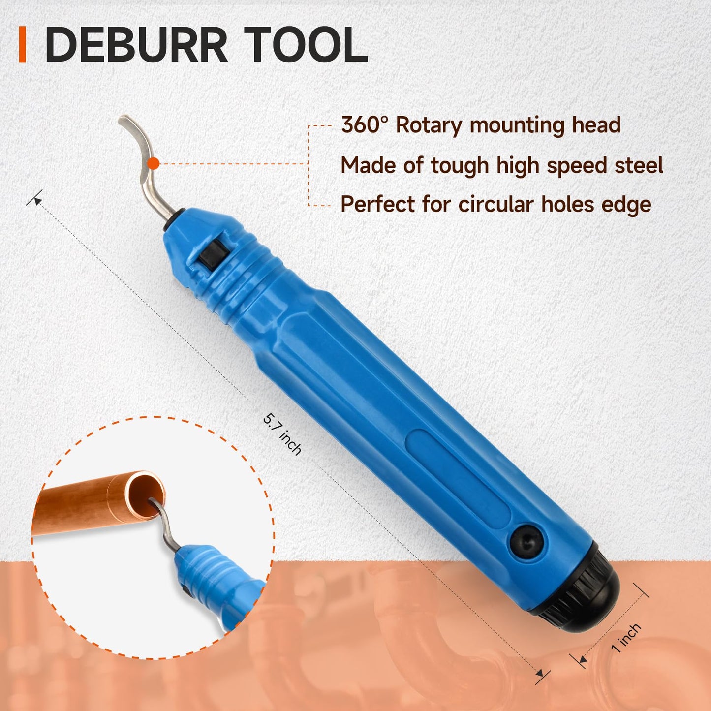 iCrimp Copper Pipe Pressing Tool Kit with Cutter&Deburring Tool for ProPress Copper Fitting-Manufactured by IWISS