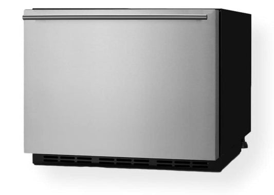 Summit 21.5” Single Drawer Refrigerator, Indoor or Outdoor Refrigerator, 1.6 cu.ft. Capacity, Stainless Steel, Panel Ready Capable*- FF1DSS (*Panels not included)