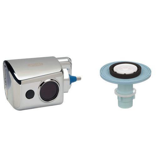 Zurn ZERK-CPM AquaSense E-Z Flush Retrofit Kit with Metal Cover, Chrome & P6000-ECR-WS1 1.6--Gallon Aquaflush Closet Repair Kit