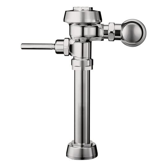 Sloan Royal 110 Exposed Manual Water Closet Flushometer, 3.5 GPF Manual Flush Valve - Single Flush Non-Hold-Open Handle, Fixture Connection Top Spud, Polished Chrome Finish, 3010100