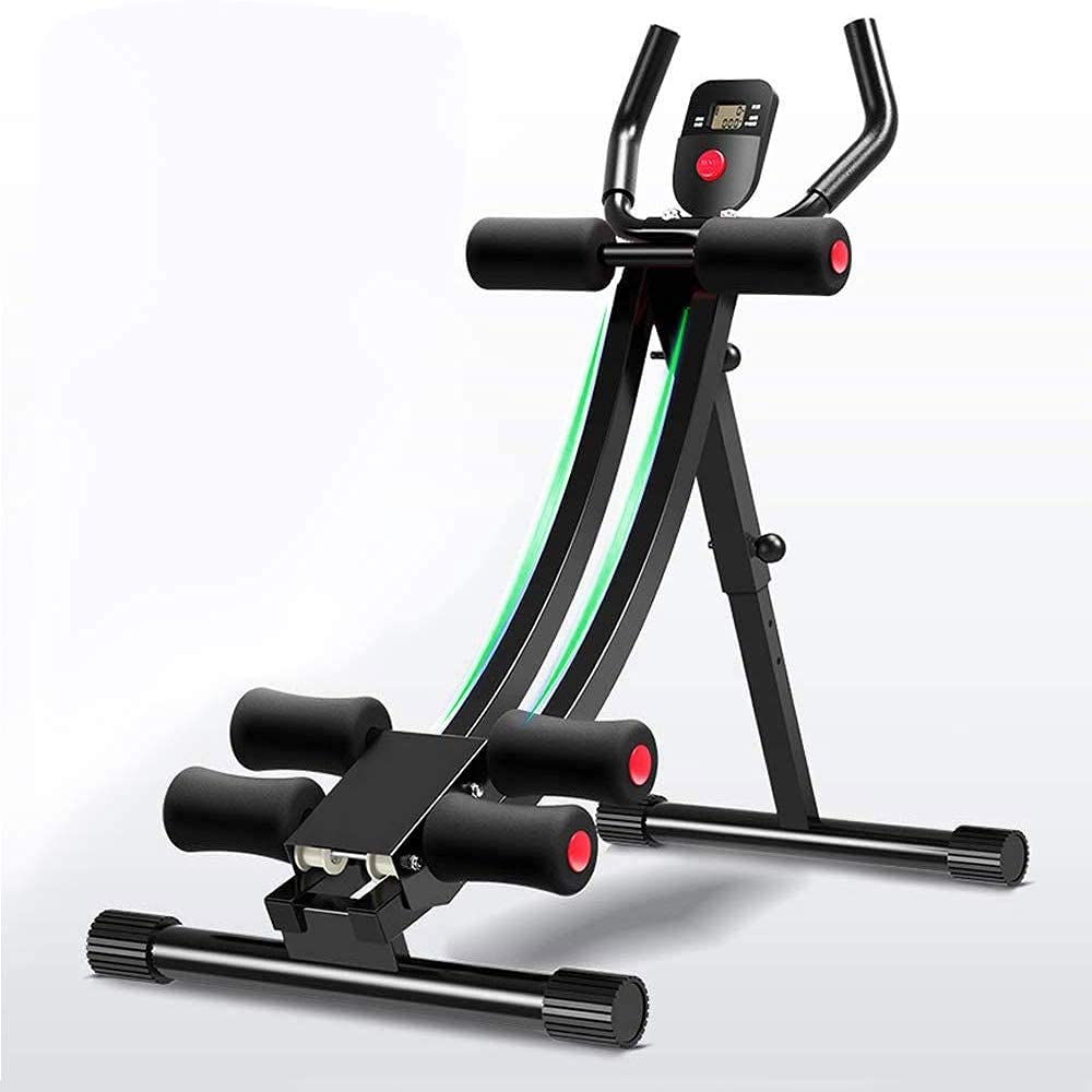 Fitlaya Fitness Core & Abdominal Trainers AB Workout Machine Home Gym Exercise Machine Ab Cruncher Foldable Fitness Equipment (red01)