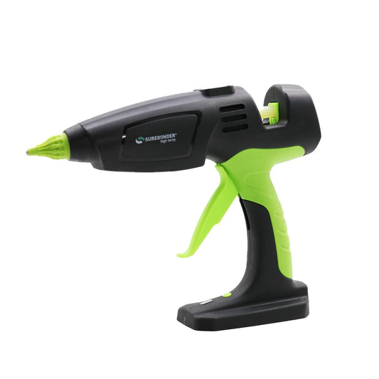 Surebonder 18V Ryobi Type Battery Powered Fully Cordless Professional Full Size Hot Glue Gun for DIY, Crafting, Repairs, 60 Watt, 18V Battery and Charger NOT Included - Tool Only