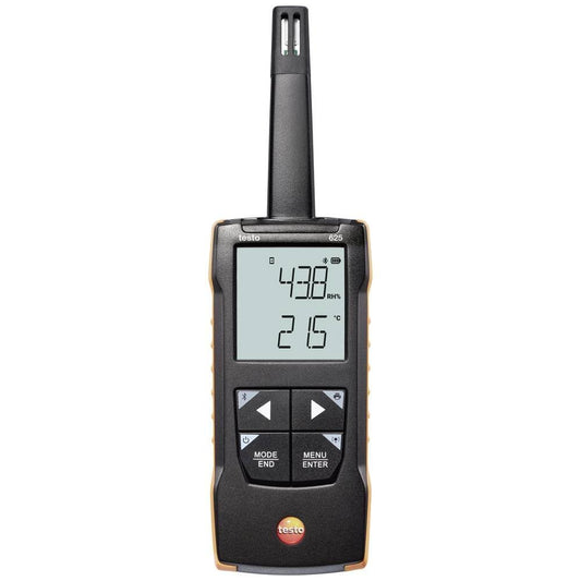 Testo 625 Hygrometer – Digital Humidity Meter for Air Temperature and Humidity – Wet Bulb Thermometer with Calculation of Dew Point - Hygrometer Indoor Humidity with App Compatibility