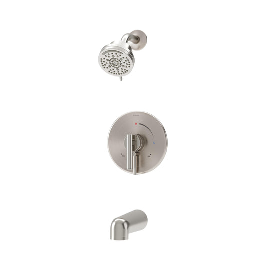Symmons Dia HydroMersion Multi Spray Single Handle Tub and Shower Faucet Trim Kit with Volume Control