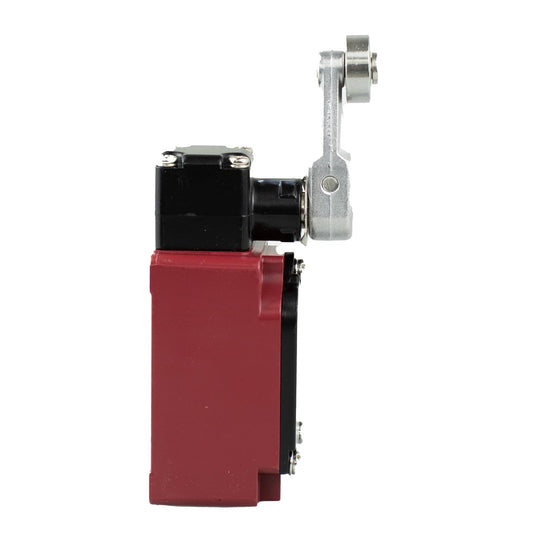 High Temperature Limit Switch with Roller Lever, 1NO+1NC Contact, 5A / 220VAC, Automatic Reset, IP66 Sealed Micro Switch for Industrial Use