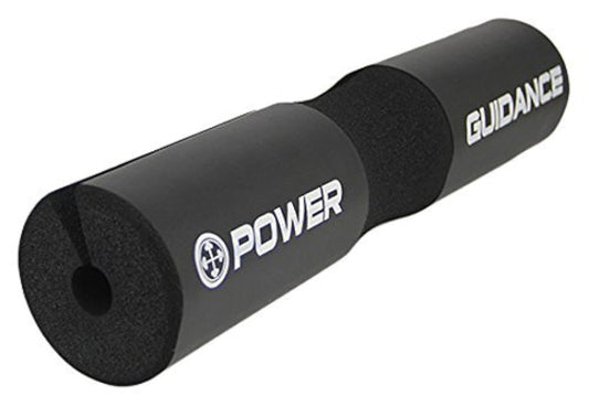 POWER GUIDANCE Barbell Squat Pad - Neck & Shoulder Protective Pad - Great for Squats, Lunges, Hip Thrusts, Weight Lifting & More - Fit Standard and Olympic Bars Perfectly,Black