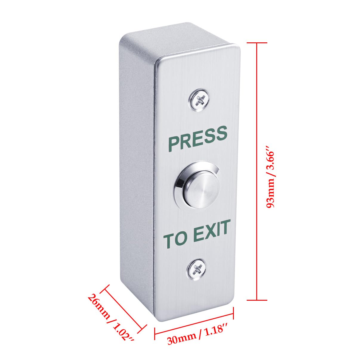 Door Access Control System Kit, IP68 Waterproof Keypad Door Access Device with 280KG/600lbs Magnetic Lock, Fingerprint + Password + RFID 125KHz ID Card Reader, Metal Exit Button