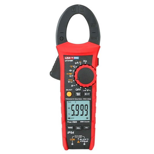 UNI-T UT219M Professional Digital Pliers Gauge Portable Digital Pliers Meter True RMS IP54 Waterproof Voltage Current Measure