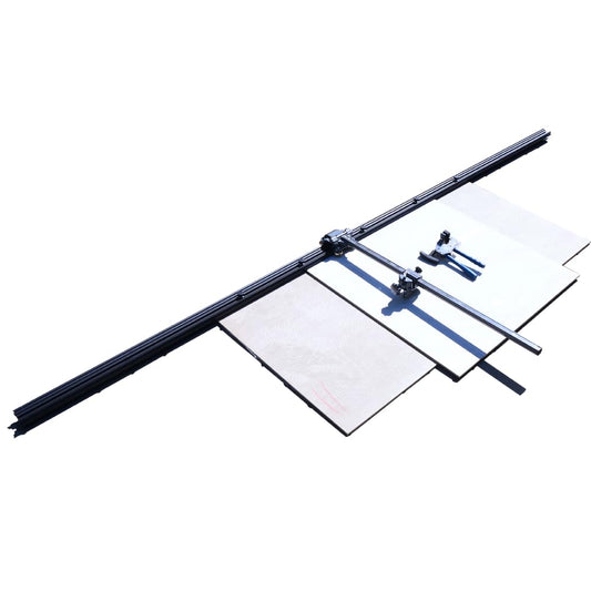T Shape Manual Tile Cutter Professional Large Format Tile Cutter Heavy Duty Tile Cutting Machine with 3-Piece 1M Rail Guide for Porcelain, Granite, Marble, Ceramic