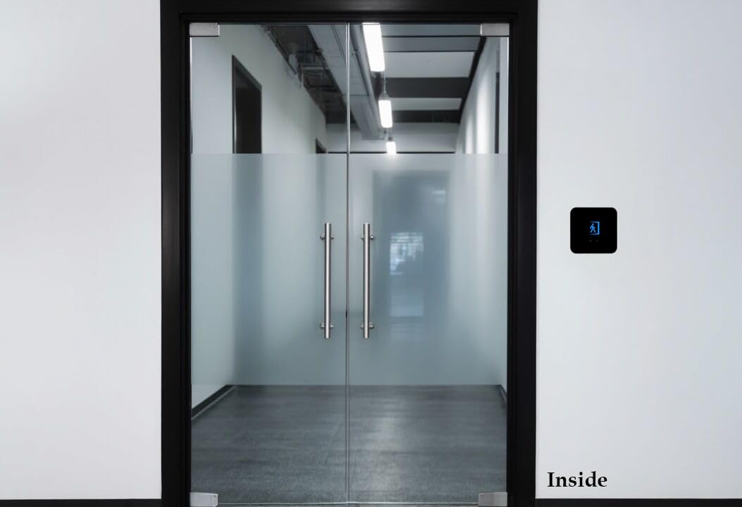 Door Access Control System Kit - Fingerprint, RFID Card, and Password Entry, 1200LB Magnetic Lock, Infrared Wireless Switch, Waterproof Door Access Controller with LCD Screen Display