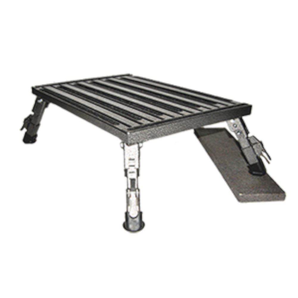 Safety Step A10CG Gray 15" x 19" Large Folding Adjustable Height Step