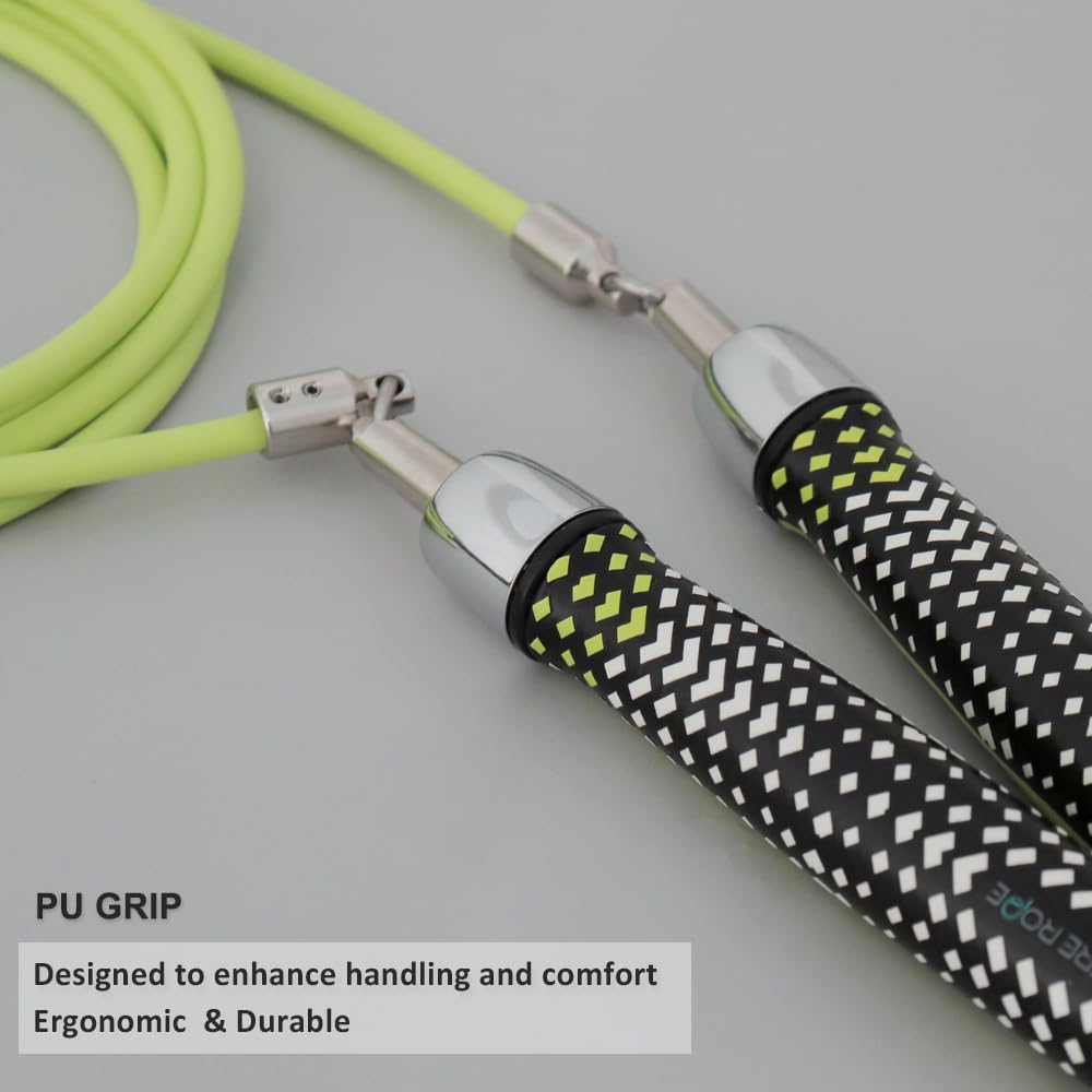 Hererope 1/4LB Weighted Jump Rope For Men Women Fitness - L Size
