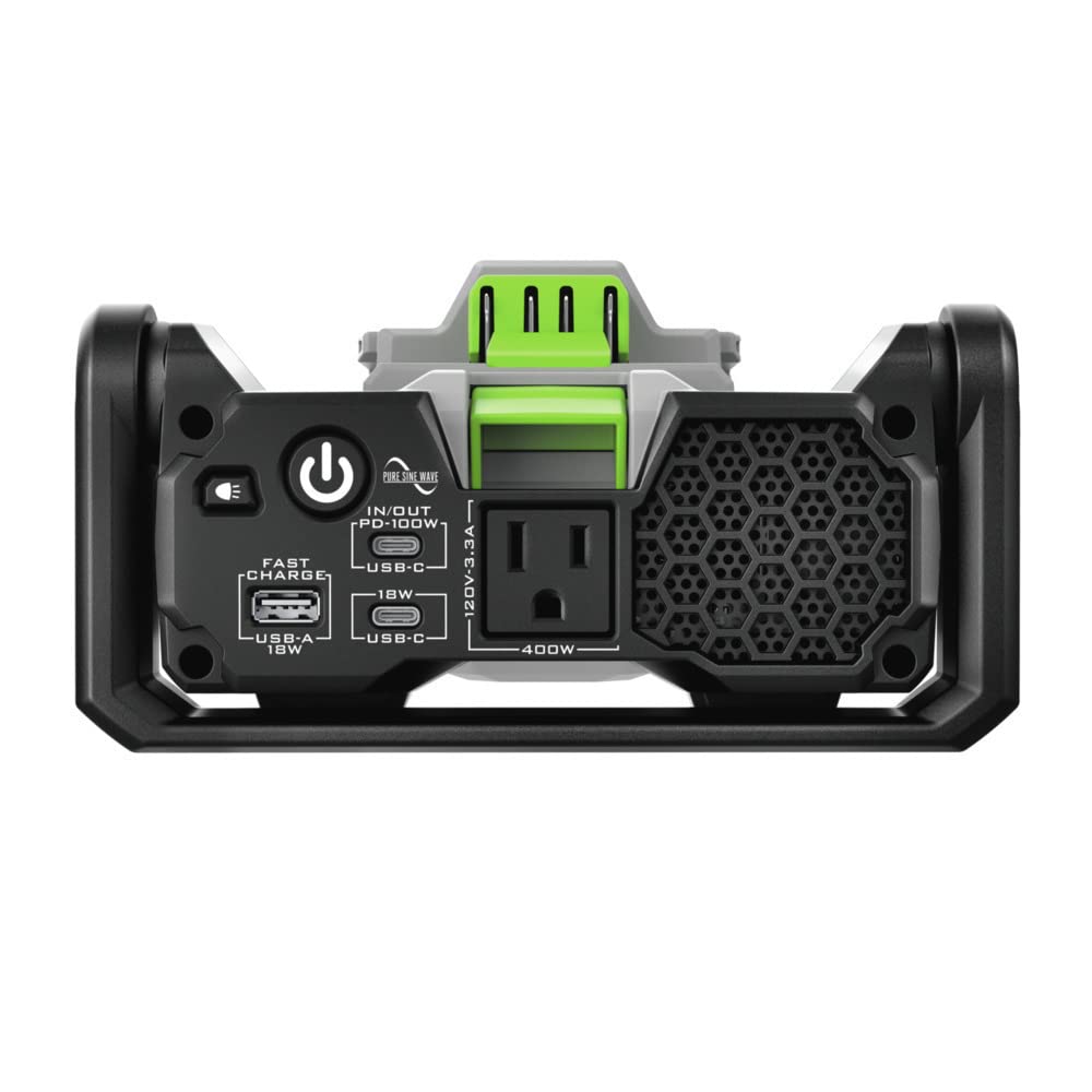 EGO POWER+ Portable Inverter, 400W, Power Inverter Generator, Quiet. Battery and Charger Not Included - PAD5000