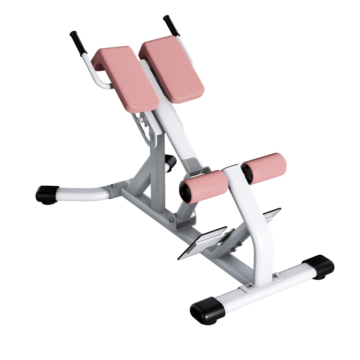 Roman Chair, Hyperextension Bench for Waist, Gym Back Extension Machine Heavy-Duty 300 kg (660 lbs) Weight Capacity, Adjustable(PINK)