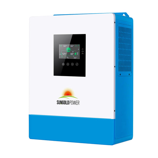 SUNGOLDPOWER UL1741 5000W 48V Solar Inverter Pure Sine Wave, 120Vac AC Input/Output,All in One, 100A MPPT Solar Charger and 40A AC Battery Charger SPH5048P(Parallel&Batteryless&Comm)