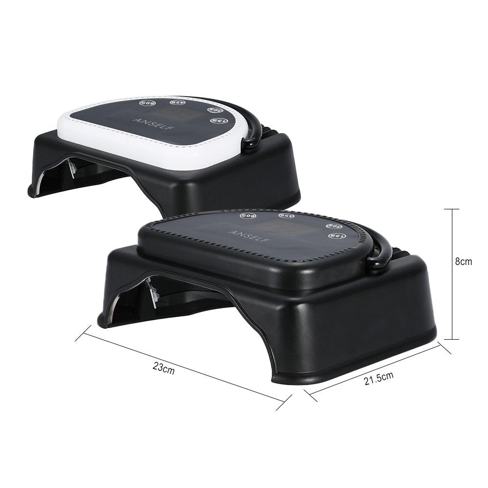 Anself 64W Pro LED Gel Nail Dryer Curing Lamp Nail Polish Machine 110-240V With Lifting Handle Touch Sensor LCD Screen
