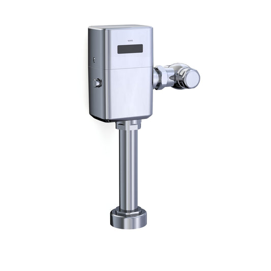 TOTO ECOPOWER Touchless 1.28 GPF Toilet Flushometer Valve and 12 Inch Vacuum Breaker Set, Polished Chrome - TET1LA32#CP