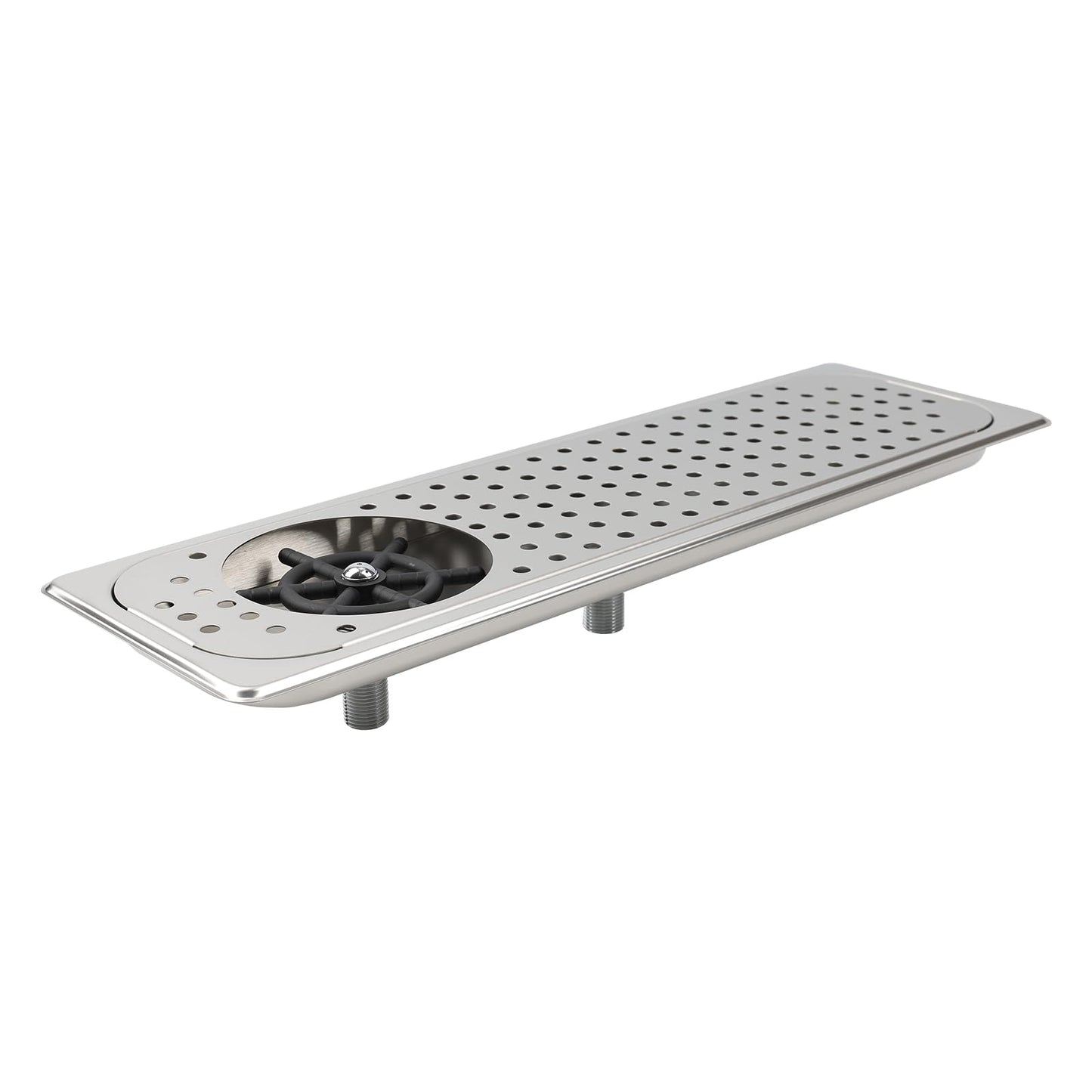 Glass Cleaning Machine, Stainless Steel Countertop Commercial Pitcher Cleaning Machine, Kitchen Sink Coffee Bar Coffee Milk Tea Cup Glass Cup Cleaning Machine (Silvery)
