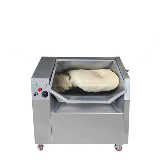 Koalalko Commercial Dough Mixer,Dough Kneading Machine,50L Tank Electric Flour-Mixing Machine,Meat Mixer, Adjustable Speed,2 Stirring Rods,1 for Dough Mixer,1 for Meat Mixer,Capacity 55Lb/H