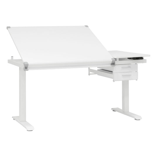 Studio Designs Graphix II, Split Top Height Adjustable Drafting, Drawing Table, eLift