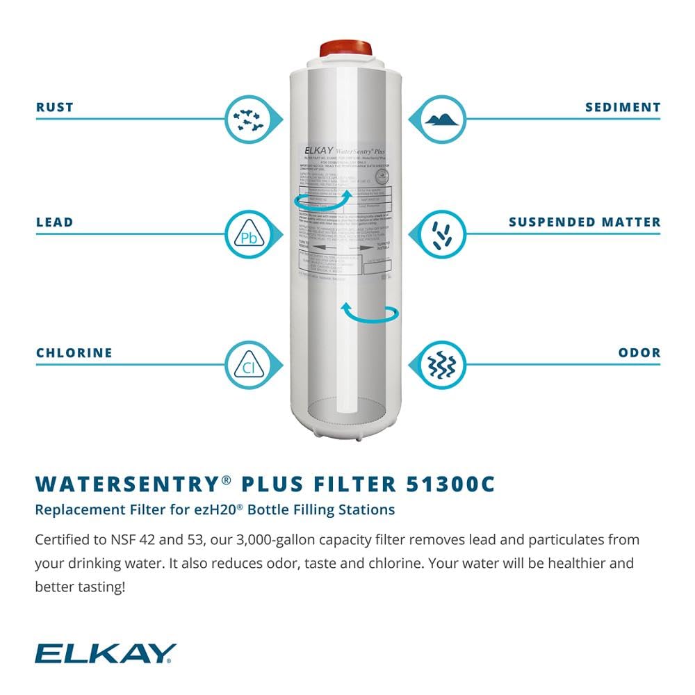 Elkay LBWDC00BKC Liv Pro In-Wall Commercial Filtered Water Dispenser Non-refrigerated Midnight