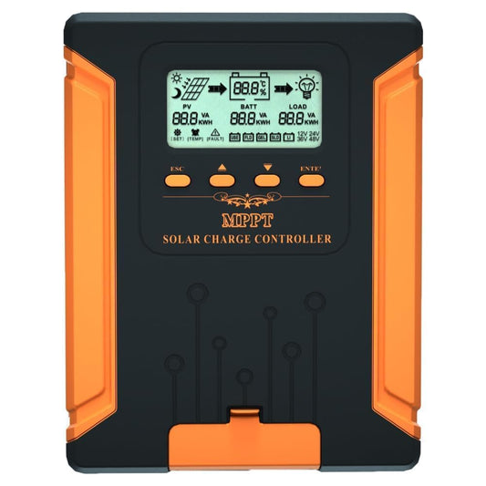 SolaMr [𝐔𝐩𝐠𝐫𝐚𝐝𝐞𝐝] 80A 180V MPPT Solar Charge Controller 12V/24V/36V/48V, LCD Screen Solar Panel Controller for Gel Sealed Flooded and Lithium LiFePO4 Battery (CM80A)