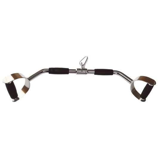 yuhqc LAT Pull Down Bar Press Down Bar Cable Machine Attachment Multi Gym Attachment Solid Steel Tricep V-Bar (28 Inch)