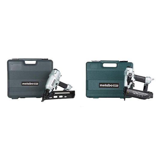 Metabo HPT Brad Nailer Kit (NT50AE2) w/ Metabo HPT Angled Finish Nailer Kit (NT65MA4)