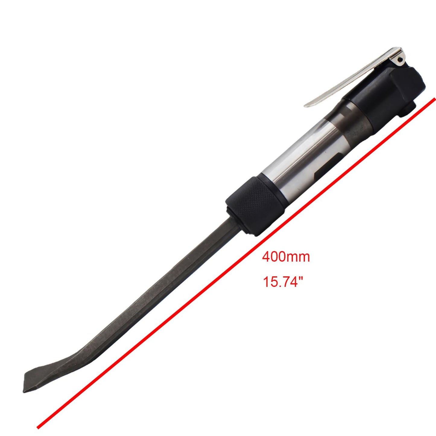 Pneumatic Chipper Hammer Air Flux Straight Shovel Chisel For Rust Removal Demolition Auto Body Work Concrete Demolition Weld Slag Removal Masonry Surface Prep With Extended Chisel Diameter 12mm 0.47"