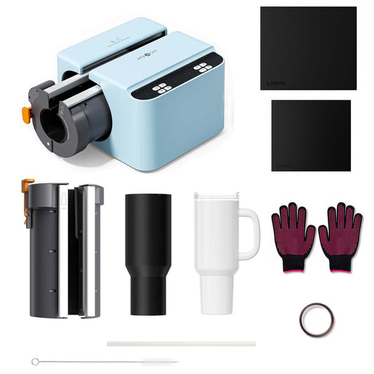 HTVRONT 2 in 1 A200 Auto Tumbler Heat Press Pro Kit - Full Cup Transfer Tumbler Press with Attachment, for 15-40oz Tumblers