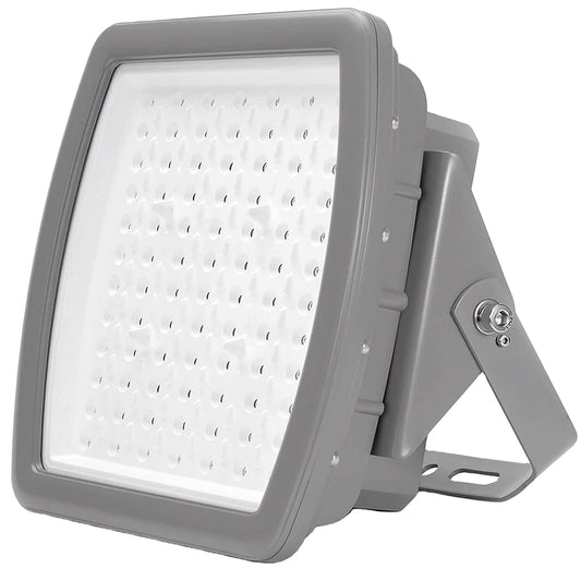 200W LED Explosion Proof Flood Light, Class I Division 2, 5000K IP66/IK10 Hazardous Location Lighting for Petroleum Refineries, Utility Gas Plants, Storage Areas, 100-277V, UL Listed