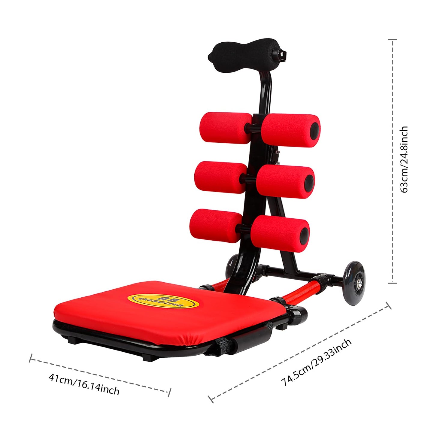 Ab Machine, Sit Up Machine Exercise Equipment, Ab Portable Machine for Stomach Workout