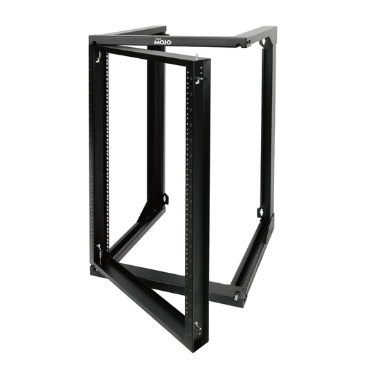 Tecmojo 18U Wall Mount Rack, Server Rack,Open Frame Server Rack,Network Rack for 19inch Computer/AV/Data/IT/Media Equipment,18inch Depth,16inch Apart Mounting Holes,Swing Gate,Square and Tapped Holes