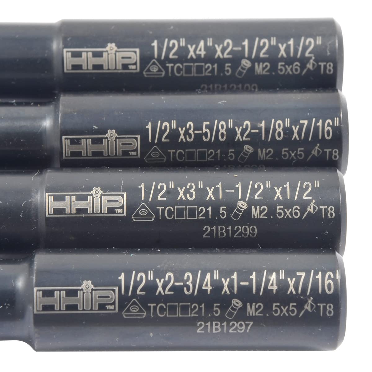 HHIP 1001-0201 Indexable Tool Set, 2 Boring Head, R8 Shank, 4 Boring Bars