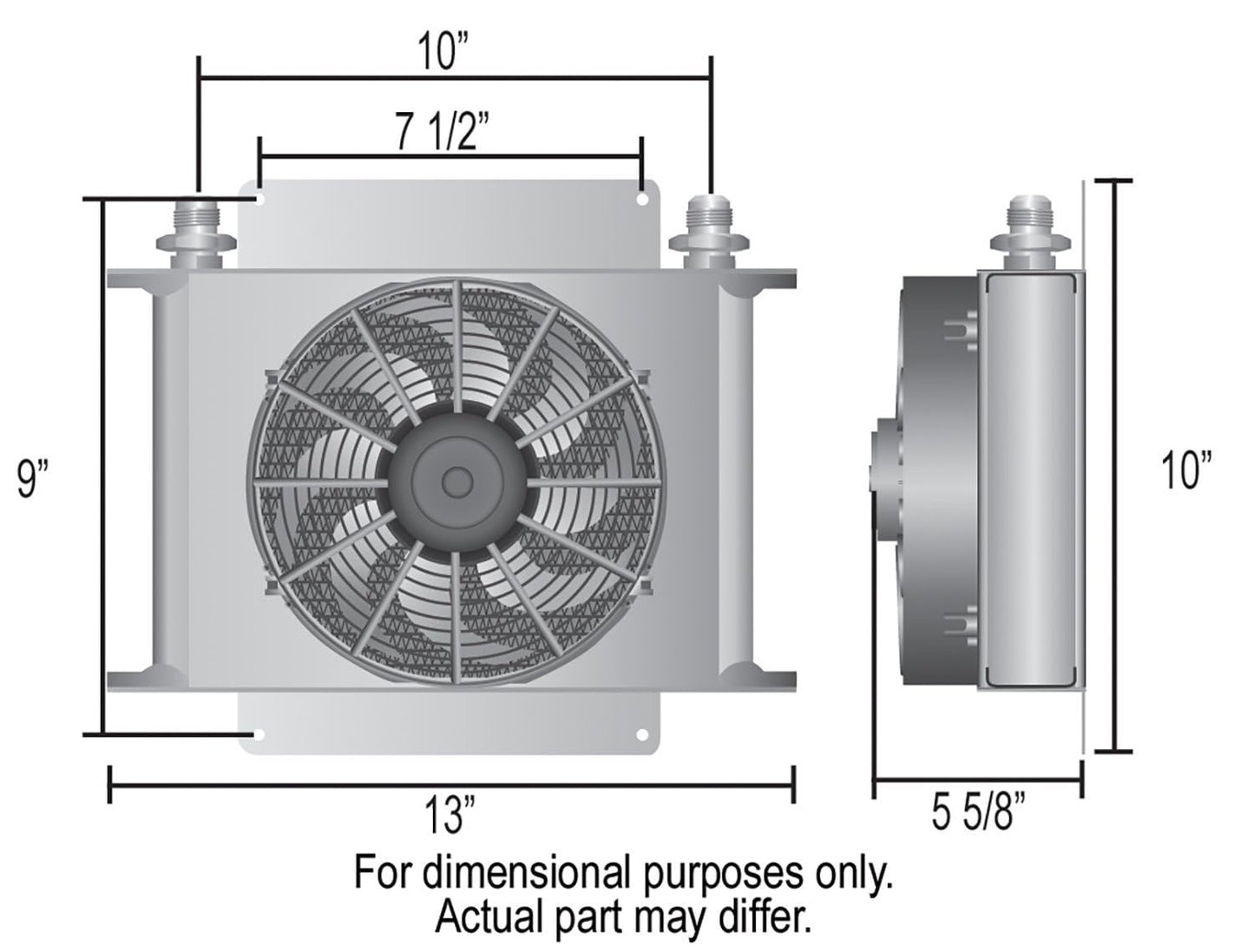 Derale 13960 Hyper-Cool Remote Transmission Cooler