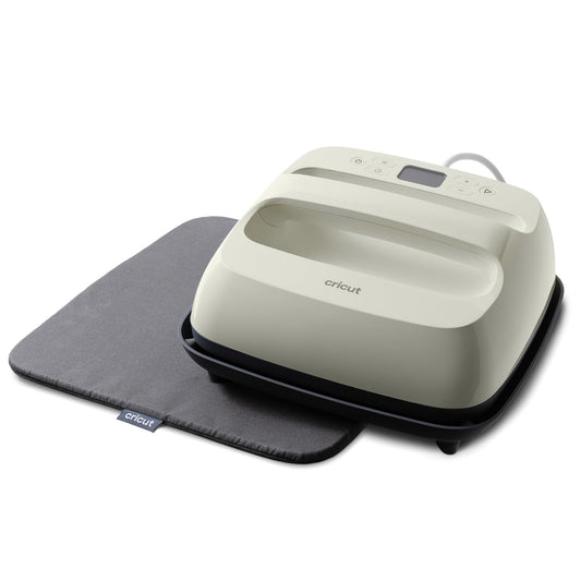 Cricut EasyPress 2 (SE) – 9 in x 9 in Heat Press + Cricut EasyPress Mat, 12 in x 12 in - Heat Transfer Machine for T-Shirts, Tote Bags, Baby Clothes, Decor, & More - Easy to Use - Taupe