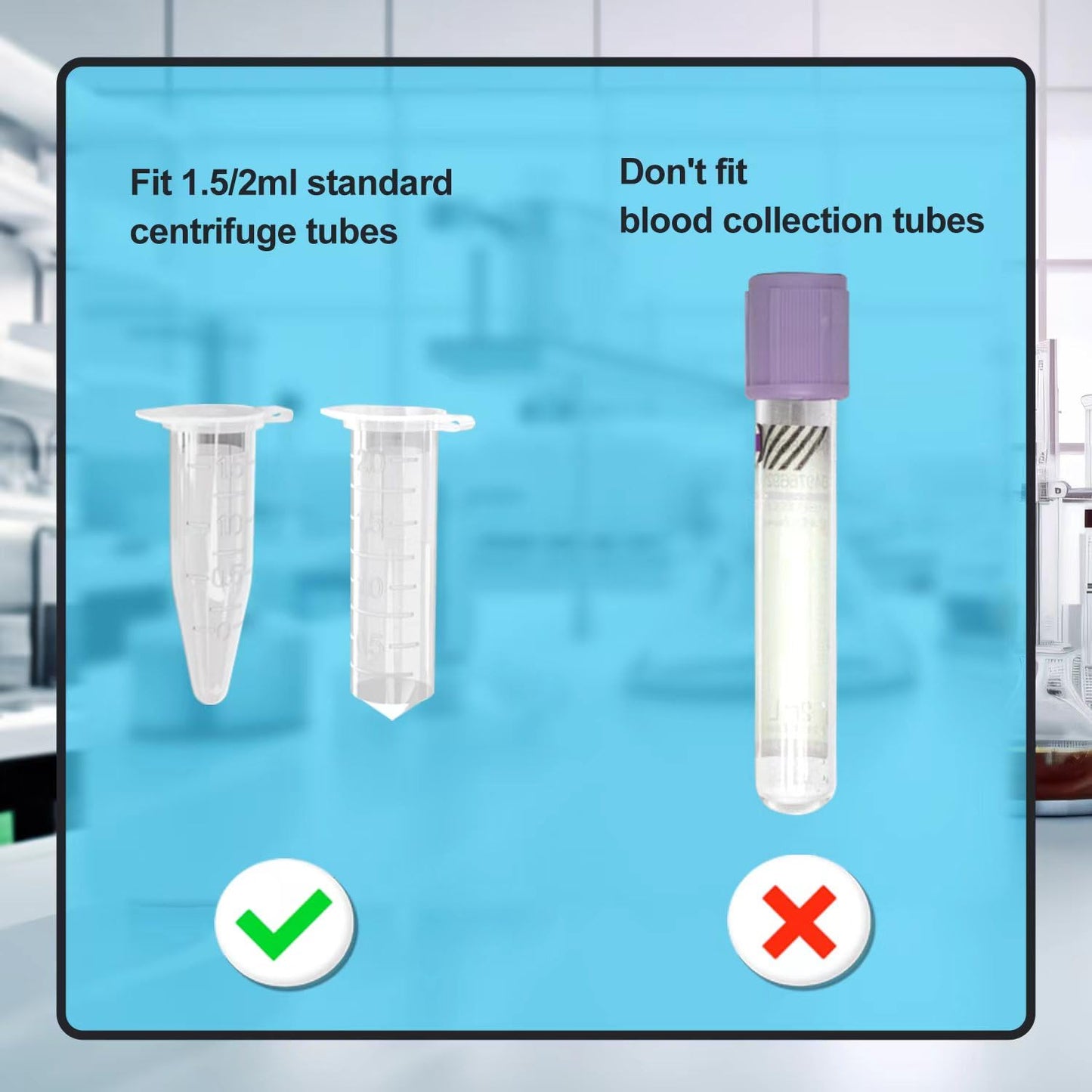 ONiLAB Scientific Mini Centrifuge 5000RPM,1360 x g RCF, Lab Benchtop Centrifuge with 2 Rotors for 8 x 0.2/0.5/1.5/2.0ml and 0.2mL×32 PCR Strips, Low Noise≤45dB, 100-240V,Blue lid(ONLY for MICROTUBES)
