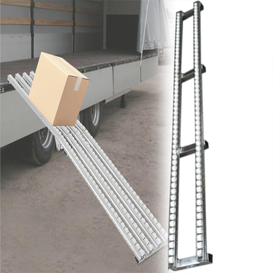 This Light-Duty Conveyor Roller Stands, Stainless Steel Adjustable Skate Wheel Flow Rail for Warehouses and Factories