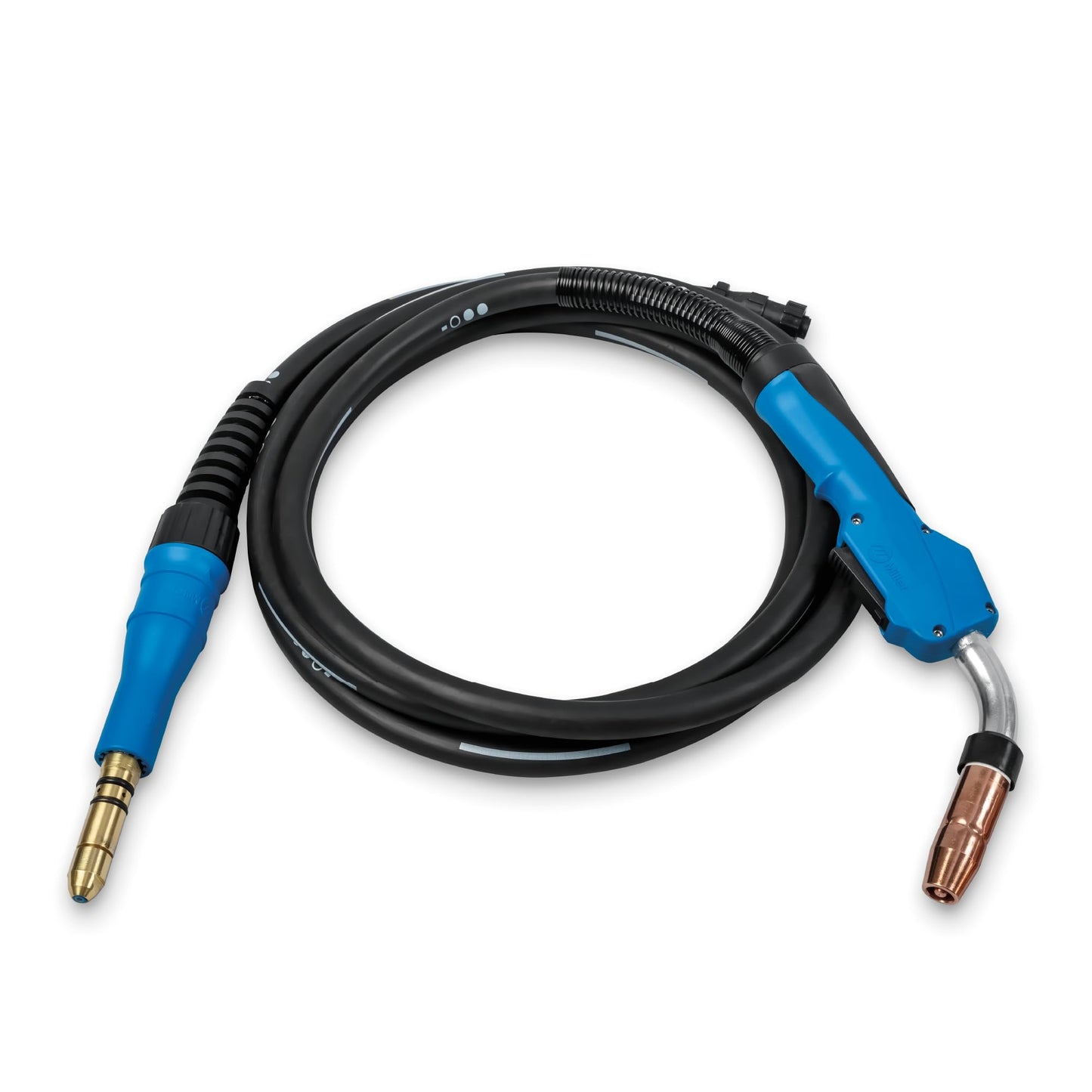 Miller MDX-250 MIG Welding Gun with AccuLock - Air-Cooled Welder Gun with 15 ft Cable - Easy-Grip Electric MIG Gun - Pulse Welding Capable MIG Torch - MIG Welder Gun with Optimized Wire Feeding (250A)