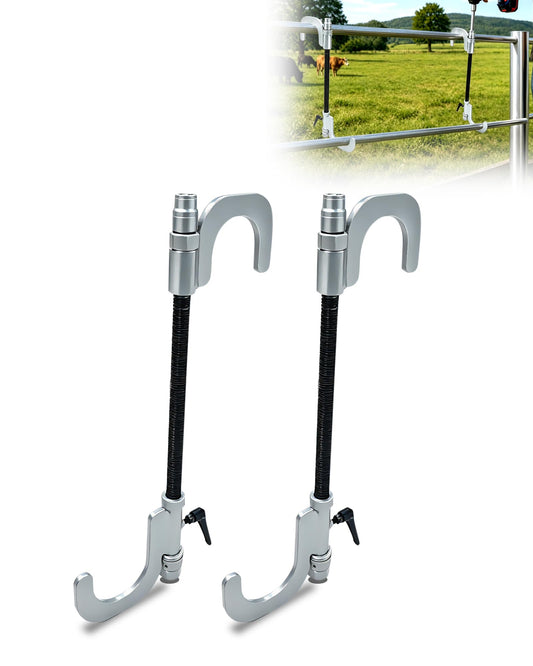 2 Pack Pipe Fence Alignment Tool, Heavy Duty Welding Alignment Clamp for Round Tubing up to 3", Adjustable Fence Pulling Tool for Fence Installation, Fabrication and Repair, Max 19" Reach